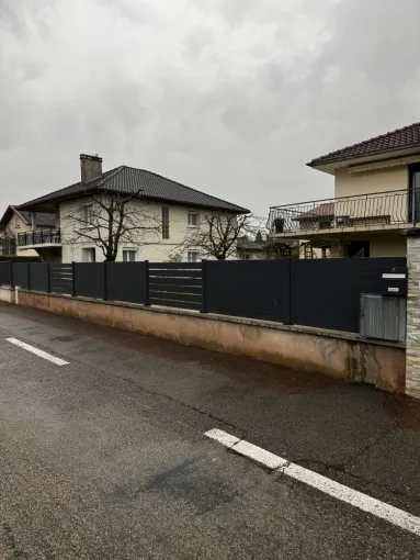 Clôture aluminium, Lagnieu, D&B Aménagement Paysager 
