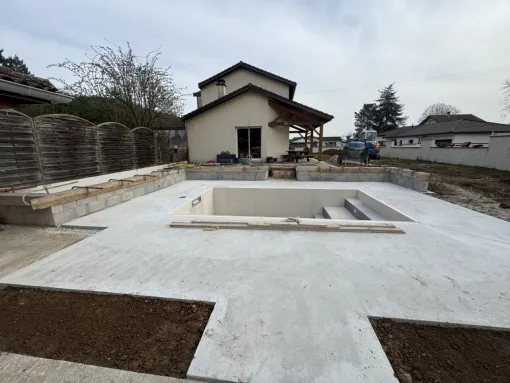 Dalle béton, Ambutrix, D&B Aménagement Paysager 
