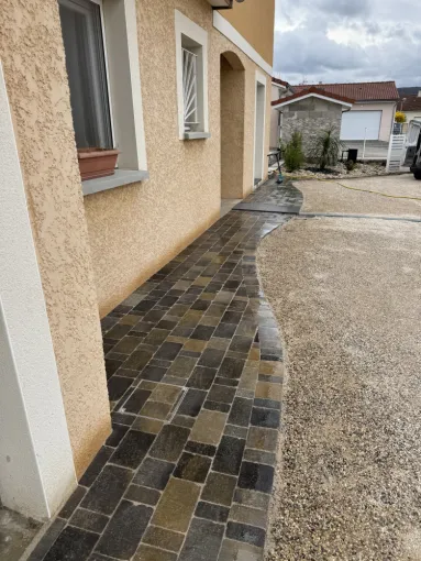 Pavage, Ambronay, D&B Aménagement Paysager 