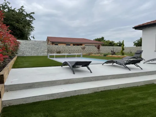 Dalle béton, Saint-Martin-du-Mont, D&B Aménagement Paysager 