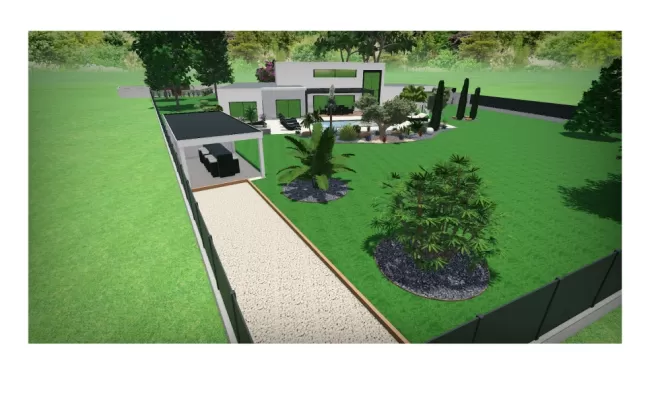 Visualisation 3D, St Jean de Niost, D&B Aménagement paysager