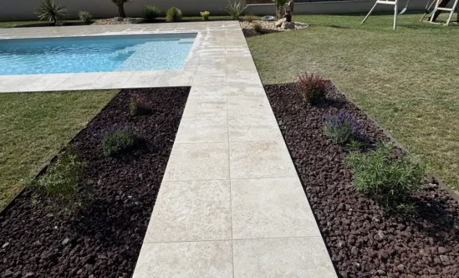 Pose dallage, D&B Aménagement Paysager, Bourg Saint Chritophe