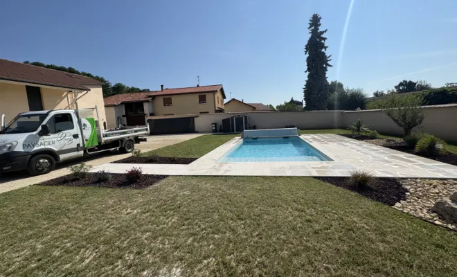 Pose dallage, D&B Aménagement Paysager, Bourg Saint Chritophe