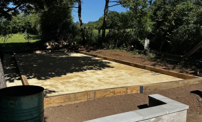 Terrain de pétanque, Sault-Brenaz, D&B Aménagement Paysager 