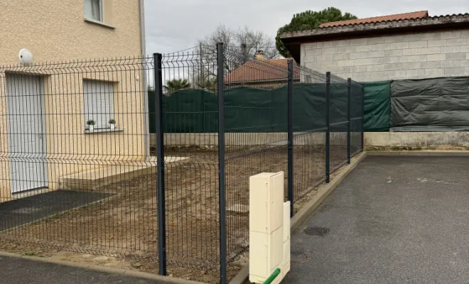 Pose clôture, Lagnieu, D&B Aménagement Paysager 