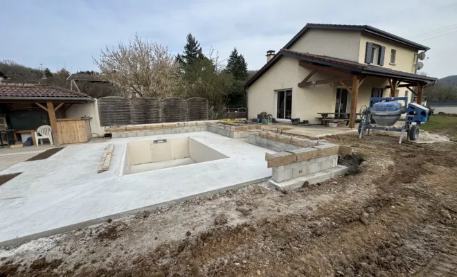  Dalle béton, Ambutrix, D&B Aménagement Paysager 