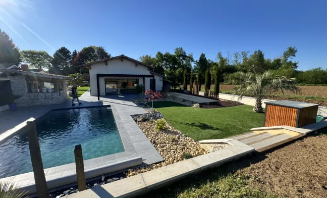 Dallage sur plots, Chazey-sur-Ain, D&B Aménagement Paysager 