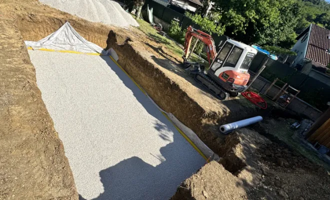 Piscine coque, Bettant, D&B Aménagement Paysager
