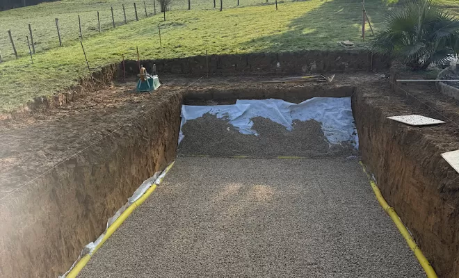 Les étapes d’une pose de piscine coque , Meximieux, D&B Aménagement Paysager